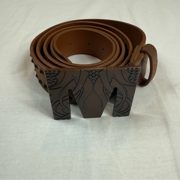 Millionair Size 46 Men's Brown Genuine Leather Belt - Picture 1 of 7